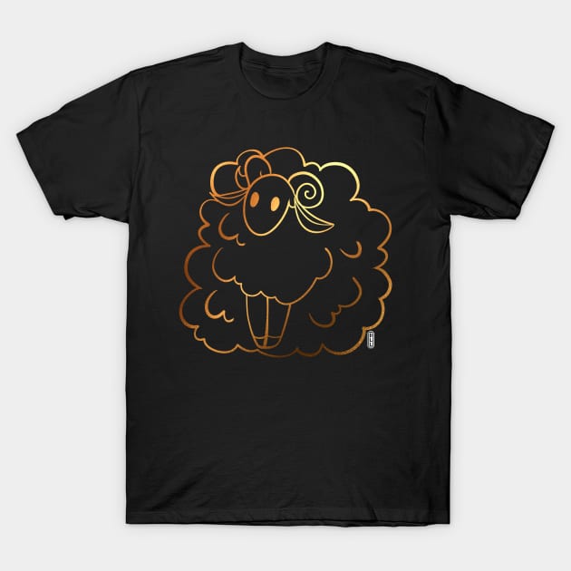 Golden Sheep T-Shirt by darklightlantern@gmail.com